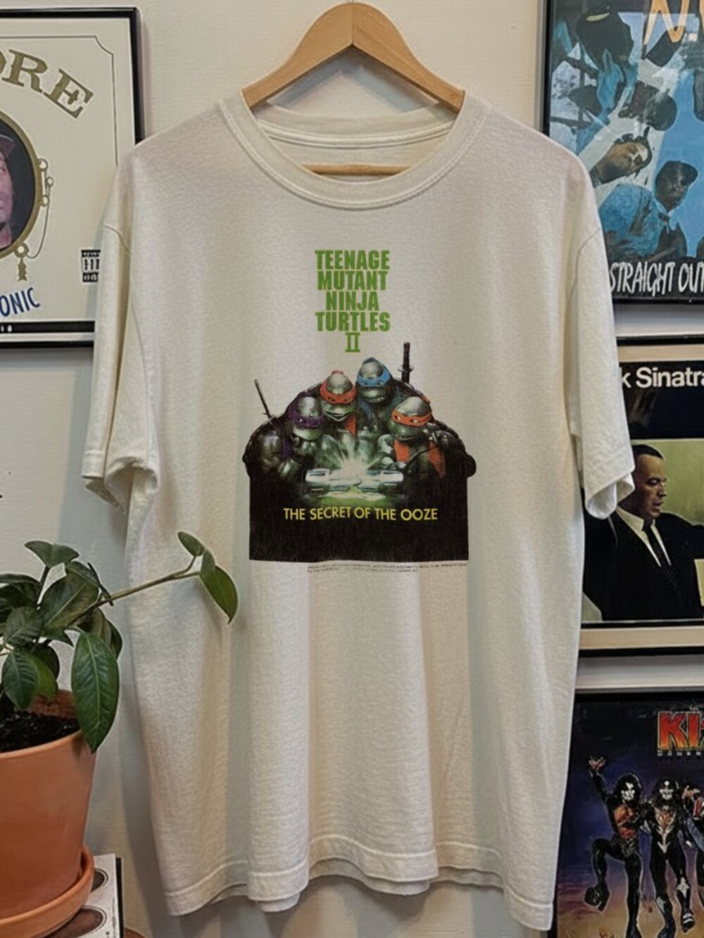 1992 Teenage Mutant Ninja Turtle II Promo  White Tee